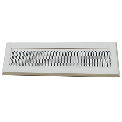 24 inch Soffit Vent with White Screen ASA Base Resin with UV Protection White