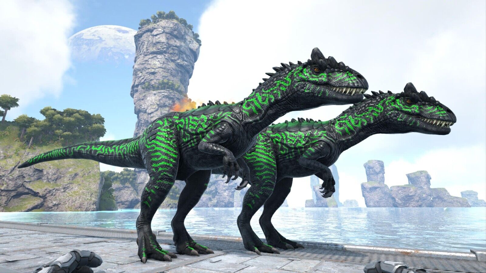 ARK Survival Evolved PS4 PS5 PVE New Top stats White Deinonychus