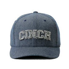 Cinch  Mens Logo FLEXFIT  Heathered Navy Base...