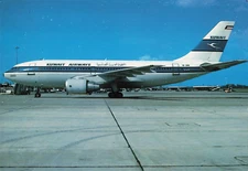 Postcard Airline KUWAIT AIRWAYS Airbus A310-222 9K-AHB CC7.