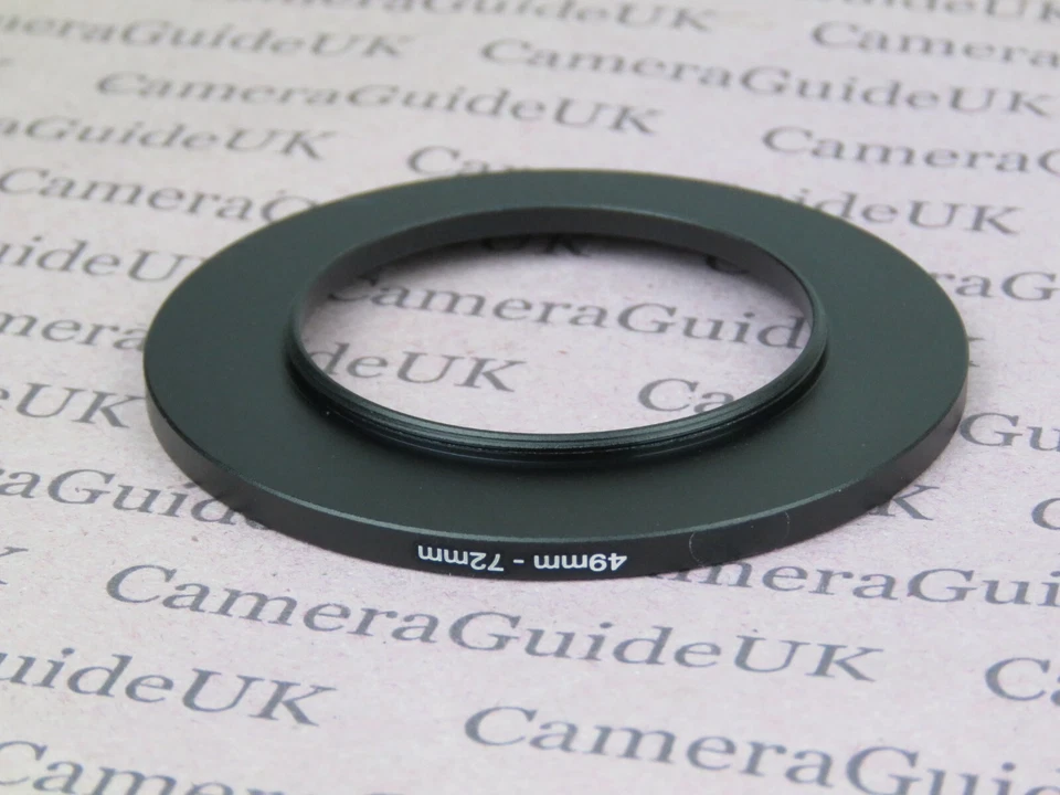 49mm to 72mm 49mm-72mm Stepping Step Up Filter Ring Adapter - Image 2 of 2