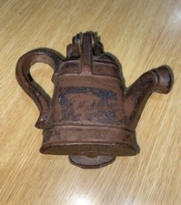 Cast Iron Figural Watering Can Door Knocker — listing 5