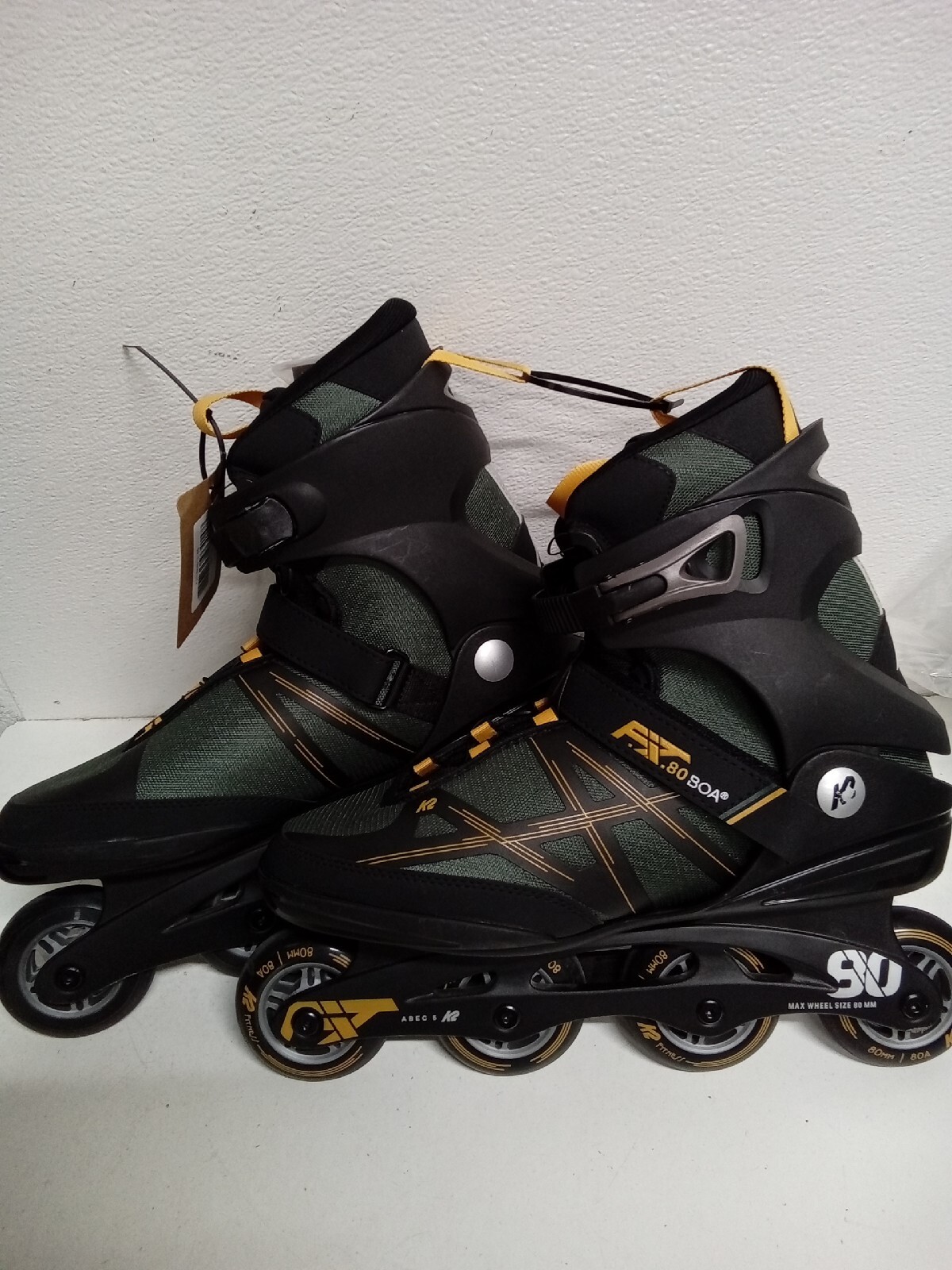 Pattini A Rotelle 4 Ruote Flamingueo - Bianco E Rosa, Ruote 80A, ABEC-7