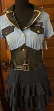 Police Woman Halloween Costume Dress Size Small 4/6 Dress Only