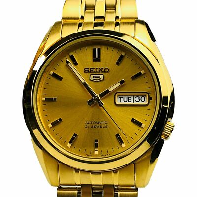 seiko 5 automatic gold