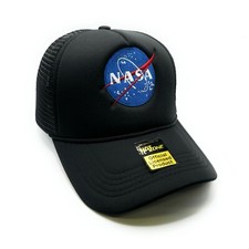 NASA Mesh Trucker SnapBack Black