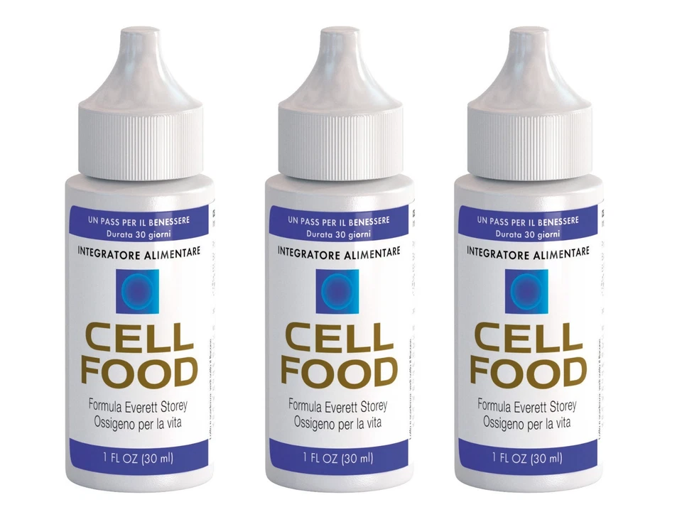 3 x CELLFOOD GOCCE 30ML - Formula Everett Storey ORIGINALE