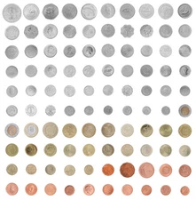 100 Pcs of Different Unique World Foreign Mixed Coins Set Uncirculated Lot