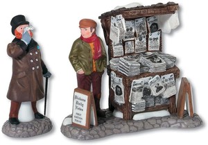 Department 56 Dickens' Village London Newspaper Stand ...