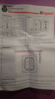 Legrand Sagane Xeliomat In-One Interscénario 84525 et Intervariateur 84521 - Bricolage