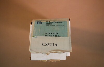 HP Basic Photo Satin Paper 36in X 100ft C8311A -Satin Finish Highest Quality!!