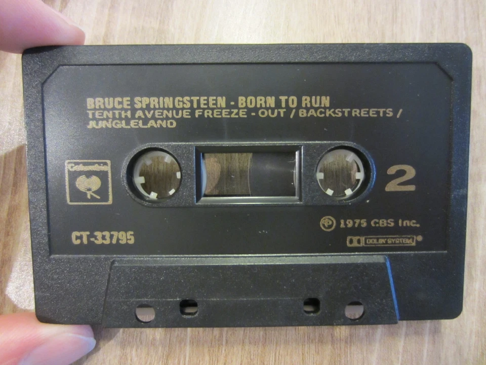 BRUCE SPRINGSTEEN '75 album canadian CBS cassette BORN TO RUN tested TAPE EX - Image 3 of 4