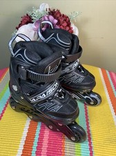 PAPAISON Adjustable Inline Skates Full Light Up Wheels Kid  s Size Small 3-7 