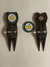 Undated Masters Tournament Crosshairs Divot Tool & 1" Coin Golf Marker - ANGC