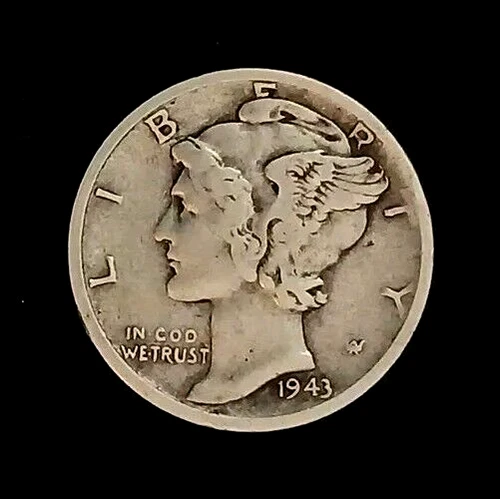 1943-S VF S/S (RPM) Mercury Dime ~ Free Shipping!