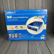 LiteOn SHW-160P6SU06C 16X EXTERNAL DVD + -RW DRIVE EZ-DUB - NEW SEALED