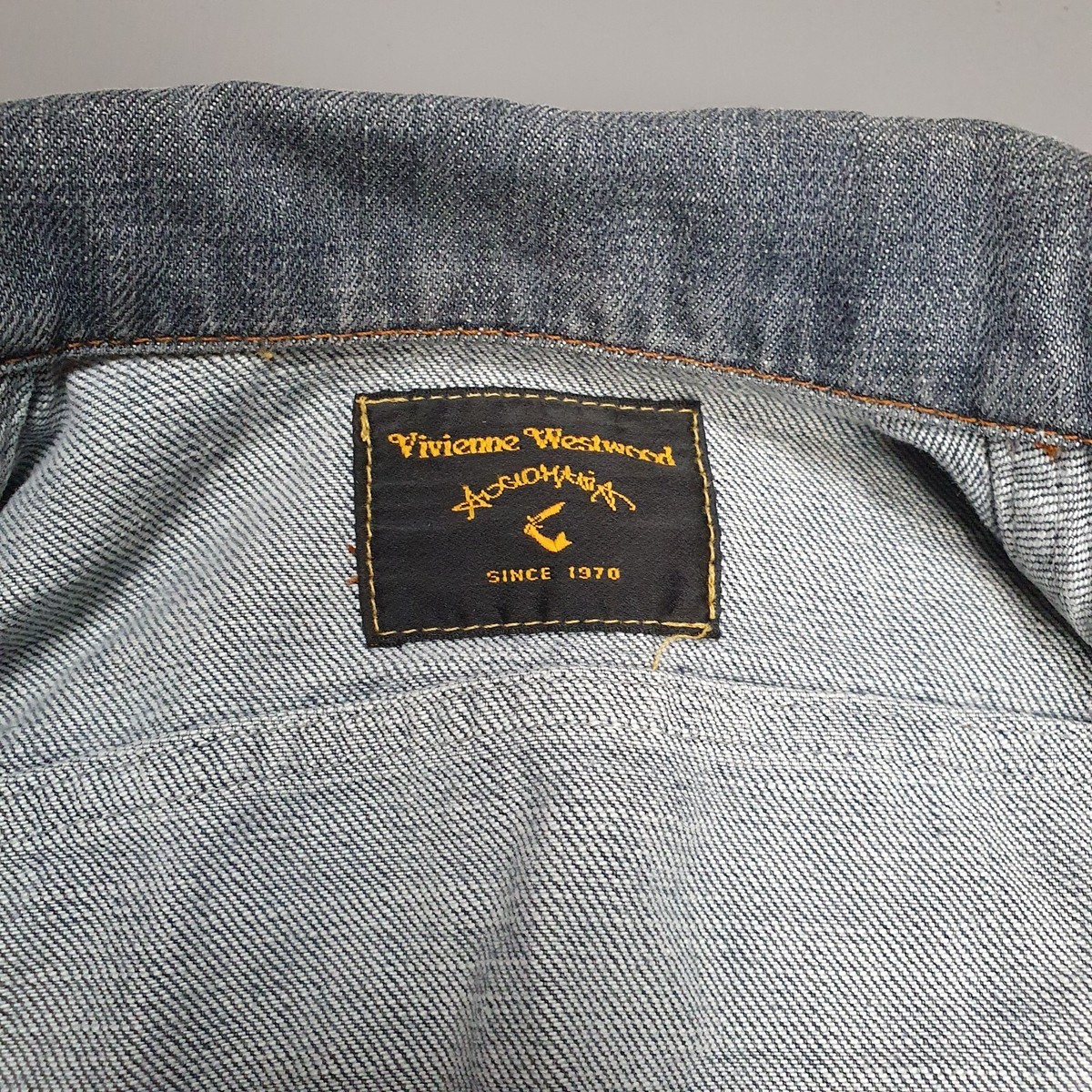 Vivienne Westwood Anglomania Denim Jacket Size 38 / 6UK Punk Grey