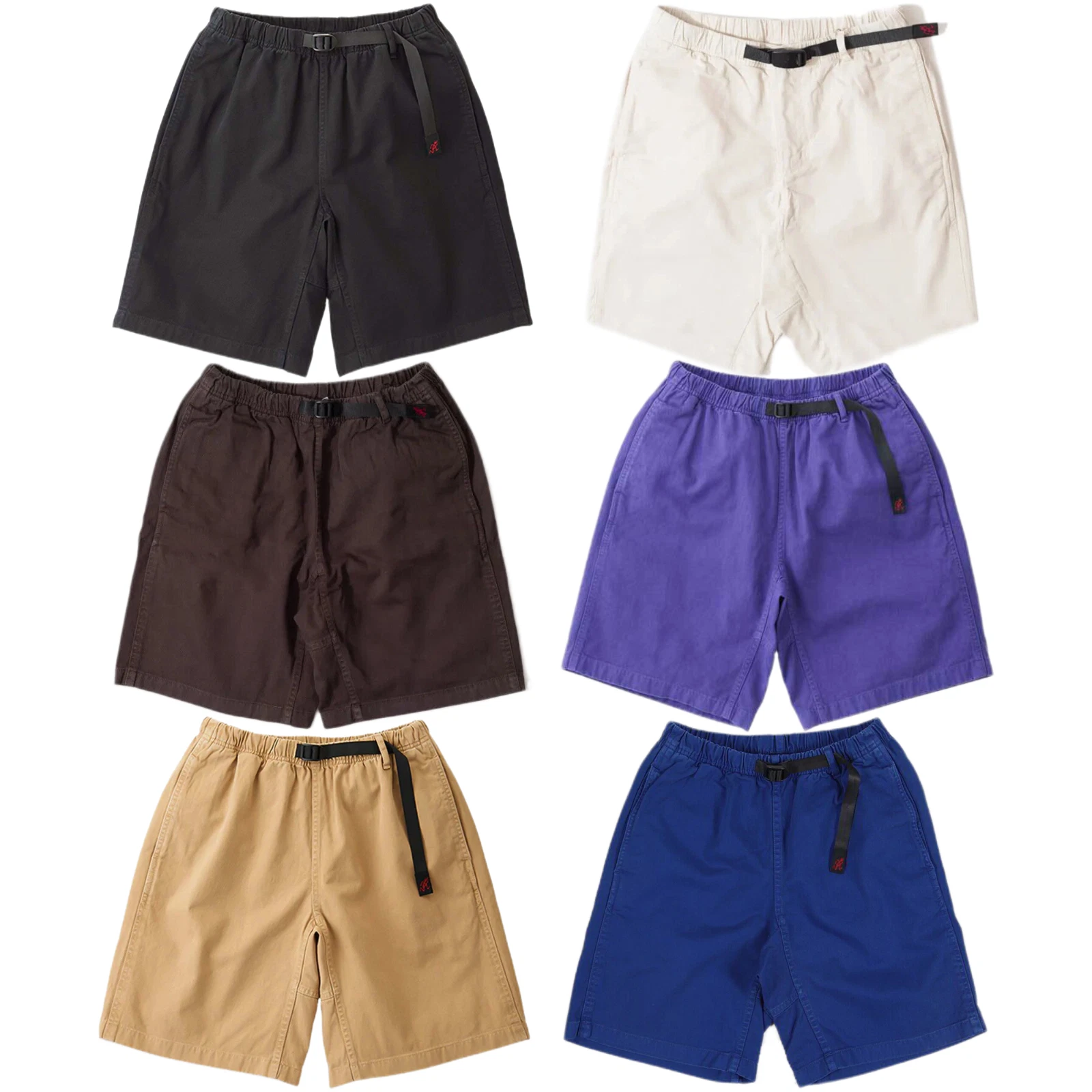 Gramicci Shorts - Mens G-Shorts - Black, Brown, Beige, Blue, Purple - 8117-56J