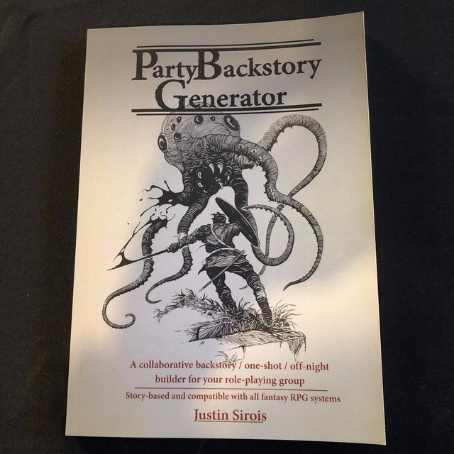 Party Backstory Generator softcover + PDF, D&D, DnD, Dungeons and