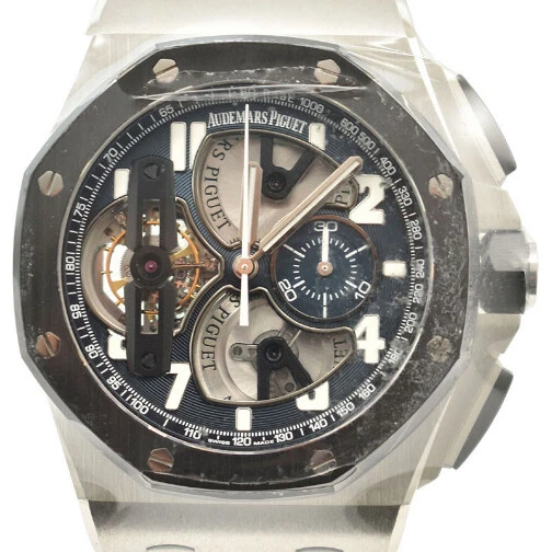 Audemars Piguet — AUDEMARS PIGUET  -  Royal Oak Offshore Tourbillon Chronograph in Platinum