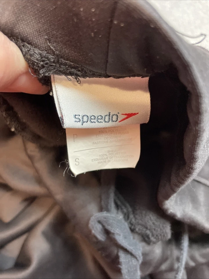 Vintage UW Wyoming Cowboys Athletic Sweatpants Womens S Black Low Rise Speedo - Image 3 of 4