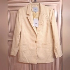 Ichi Yellow / White Blazer Size 40