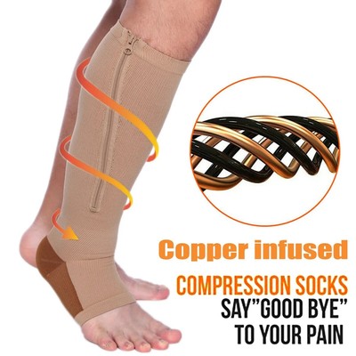 Pairs CFR Compression X Socks Knee High 20-30mmHg Graduated Mens Womens S-2XL