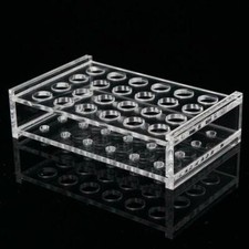 24 Holes Test Tube Rack Testing Tubes Holder Storage Plastic Lab Supplies NEW