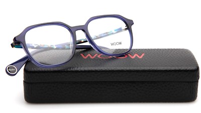 NEW WOOW Make Sense 2 Col 008 Ink Blue EYEGLASSES FRAME 50-18-143 B42mm Italy