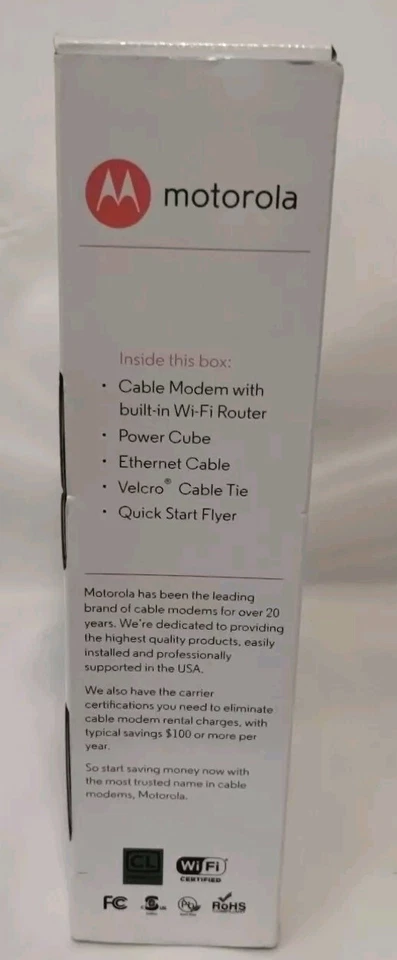 Motorola MG7550 16x4 High Speed Cable Modem - Black New-Tested - Image 3 of 4