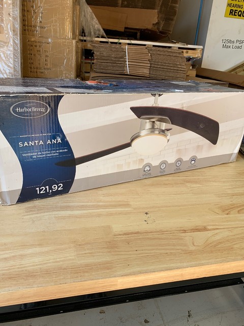 Harbor Breeze Platinum Santa Ana 48 In Brushed Nickel Indoor 2