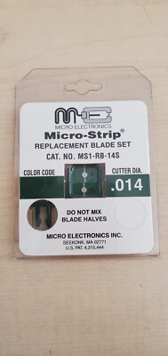 Micro Electronics MS1-RB-14S Micro-Strip .014 Ersatzklingen-Set   Dunkelgrün