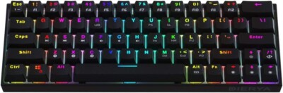 Dierya DK63 60% Mechanische Gaming Tastatur True RGB Hintergrundbeleuchtung Bluetooth 5.1 Blau