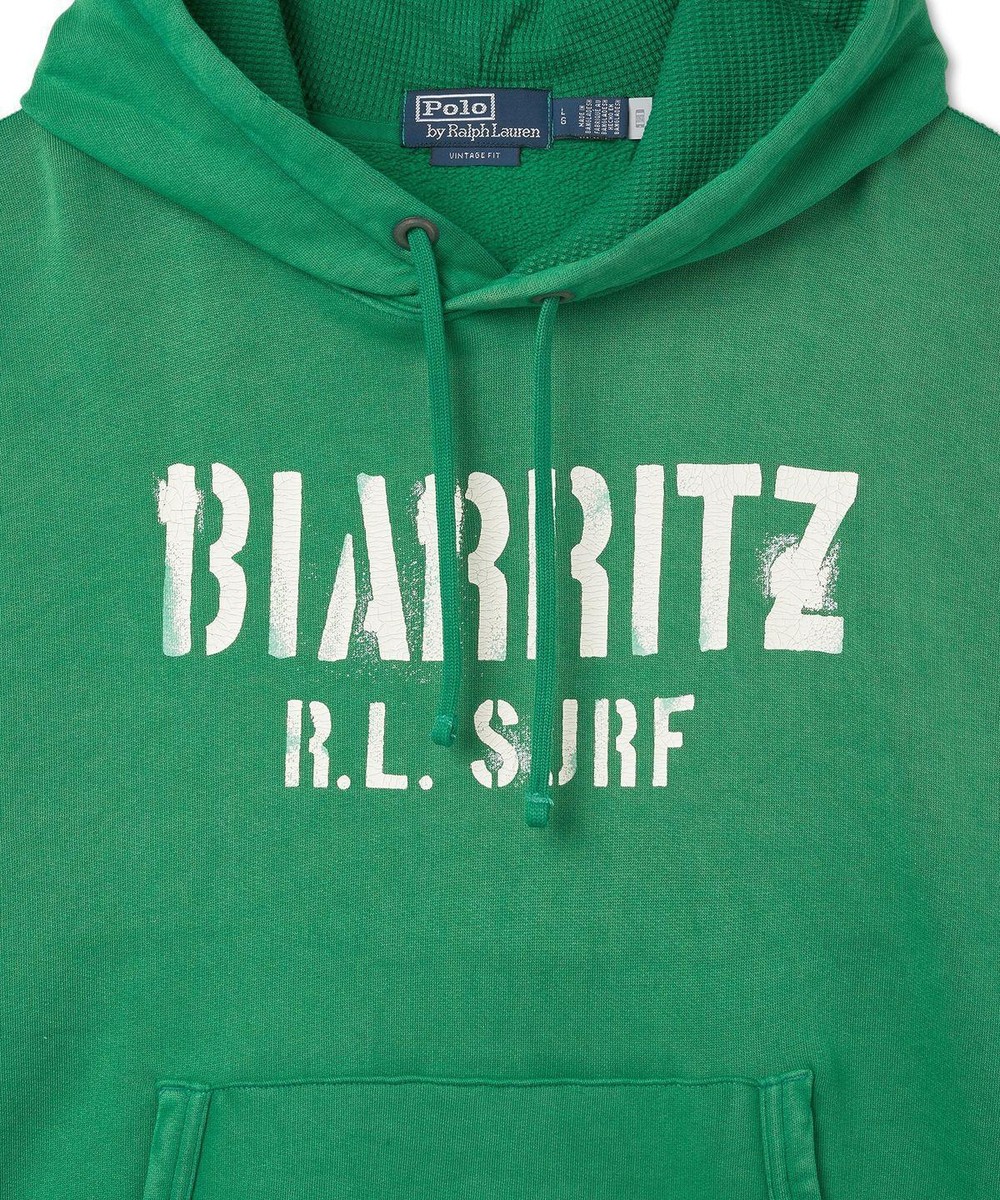 パーカー・フーディ POLO RALPH LAUREN graphic long sleeve hoodie green MNPOKNI16 Genuine Polo Ralph Lauren Graphic Long Sleeve Hoodie - Green