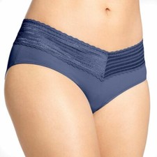 Warners No Pinching, No Problem Lace Trim Hipsters 5609 solid colors 