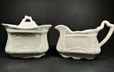 Antique Arthur Wood England Cream & Sugar Set~Pre 1928 MINT!