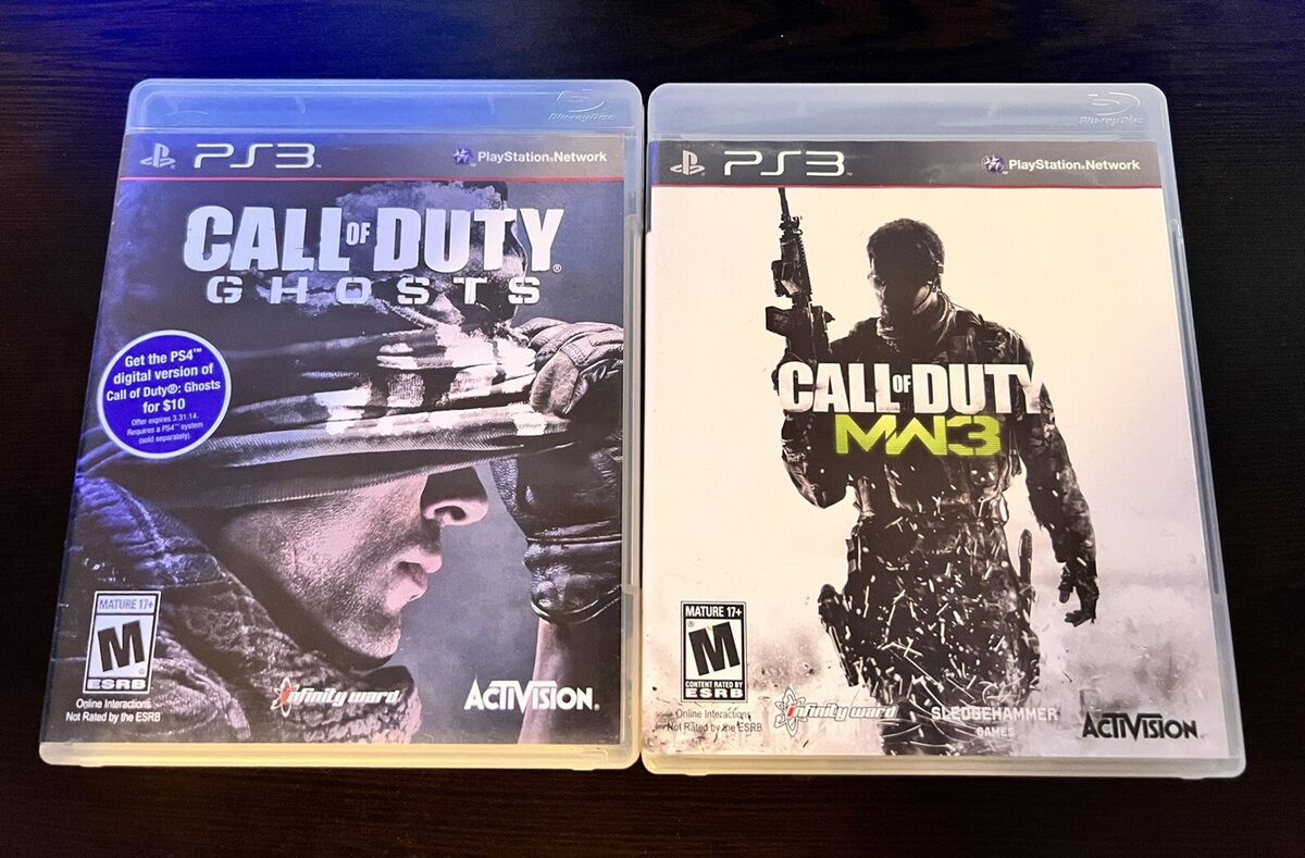 Call of Duty: Modern Warfare 3 & ghost For PS3 Complete (FREE S/H)