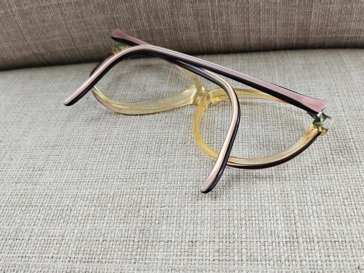 Vintage Eyeglasses Frame Lilac/Tan Tone Glasses Women Frame  display picture 3