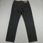 VINTAGE Levis 501 USA Made Jeans Straight Fit 36x34 Mens Black Denim 90s Y2K