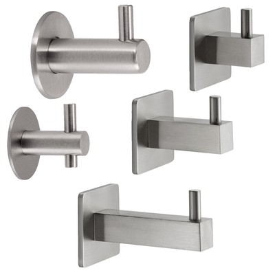 Kleiderhaken EDELSTAHL Garderobenhaken Wandhaken Mantelhaken Garderobe Haken