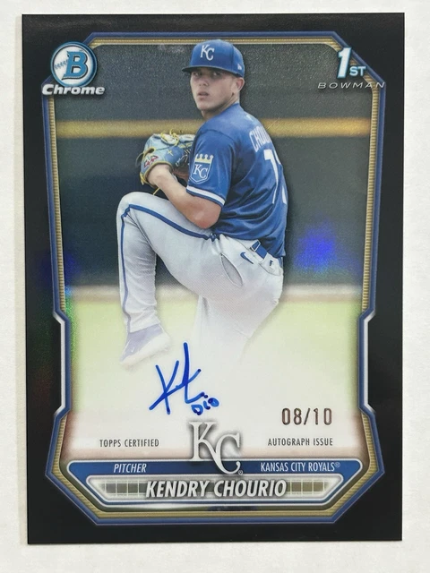 2026 Bowman Kendry Chourio 1st True Black Auto /10 Kansas City Royals #CPA-KC