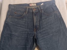 Wrangler Five Star Premium Denim Men's Regular Fit Jeans Dark Stonewash 96501DS