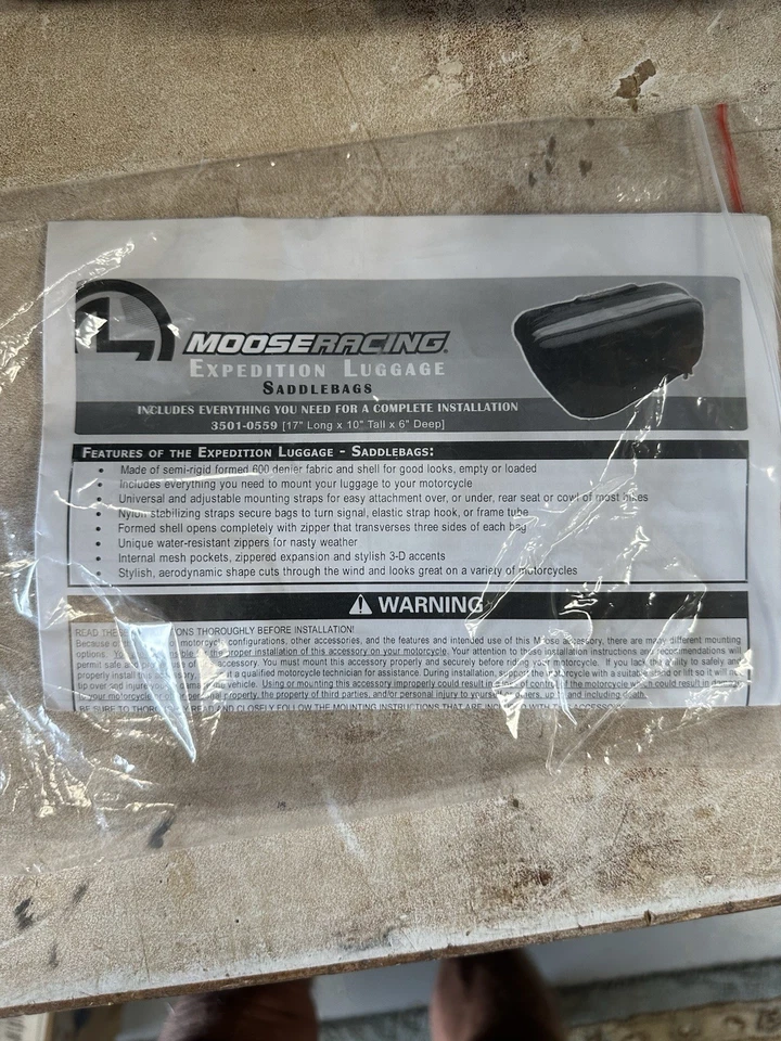 Alforjas blandas para motocicleta Paniers Moose Racing - XF3501-0559 - Expedition Foto 4 de 4