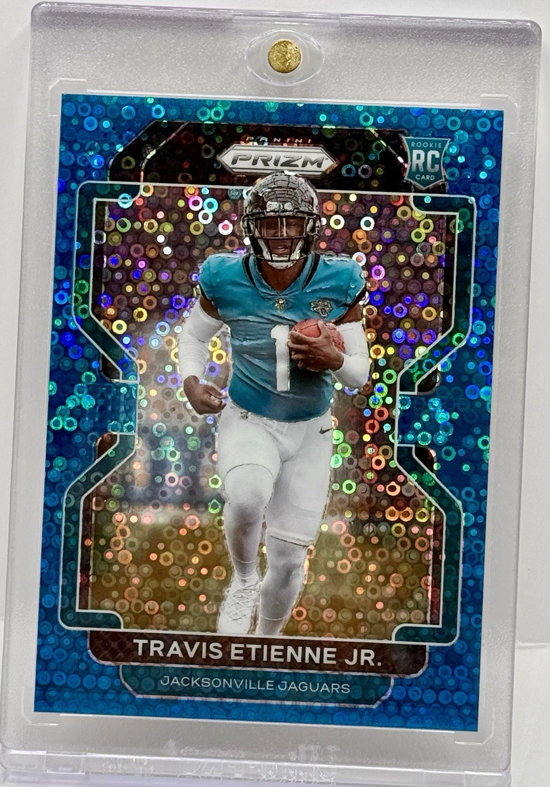 2021 Panini Prizm - Rookie No Huddle blue Prizm Travis Etienne 31/79 RC 🔥🏈