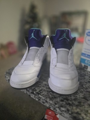 Nike Air Jordan 5 Retro Fresh Prince Grape Will Smith Sneakers Size 10