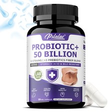 Probiotics 50 Billion - 12 Probiotic Strains - Gut, Digestive Immune Health