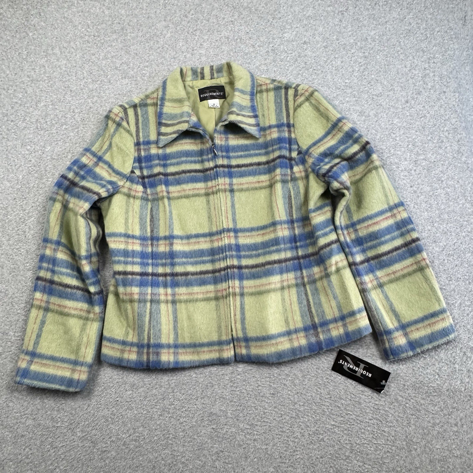 Full Postcode Required VTG Requirements Leading Lady Jacket Women’s 16 Plaid Full Zip Wool ...