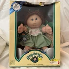 Cabbage Patch Doll 15th Anniversary Edition 1998 / Green Dress Blue Eyes NEW NIB