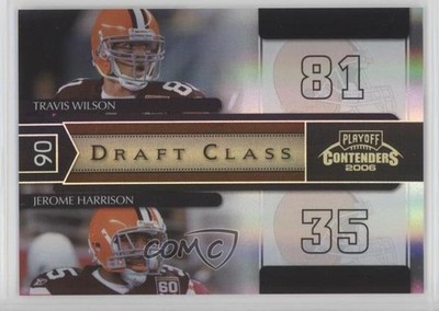 2006 Playoff Contenders Black 40/100 Jerome Harrison Travis Wilson Rookie RC fm0