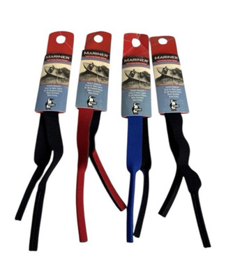 Chums Mariner Eyewear Retainers Neoprene Pack of 4 - 2 Black, 1 Blue, 1 REd 081